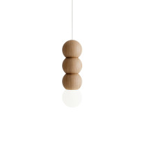 Hollis + Morris Stala Pendant - Small, Light Oak