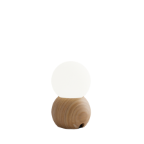 Hollis + Morris Stala LED Portable Lamp - Small, White Oak Natural