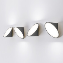 Axolight Orchid AP LED Ceiling/ Wall Anthracite Grey