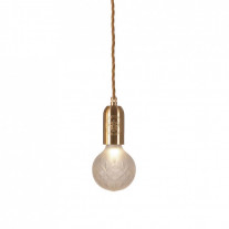 Lee Broom Crystal Bulb Pendant - Brass / Frosted Crystal