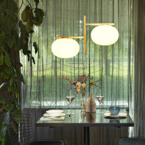 Oluce Alba Double Pendant Lifestyle Restaurant