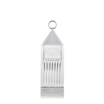 Kartell Lantern LED Portable Table Lamp Crystal