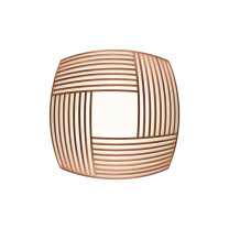 Secto Kuulto 9100 LED Ceiling  Wall Light Walnut Flat