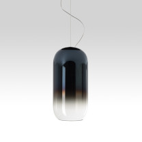 Artemide Gople Suspension Light Black/Blue
