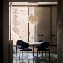 Verpan Fun 4DM Pendant in Dining Room