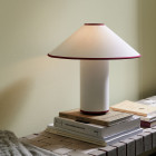 &Tradition Colette Table Lamp White & Merlot on Mantle