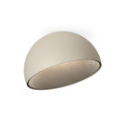 Vibia Duo Petra LED Ceiling Light - Large, Cream, Angled