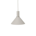 Ferm Living Collect Low Socket Pendant Cone Grey Grey