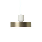 Ferm Living Collect Brass Pendant Record White Bell