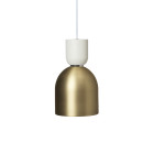 Ferm Living Collect Brass Pendant Bell Bell White