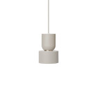 Ferm Living Collect Bell Socket Pendant Disc Grey Grey