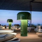 Green Flos Bellhop Unplugged LED Portable Lamp