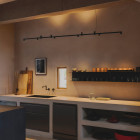 Vibia Nexum Lineal LED Pendant  Ceiling Light Lifestyle Kitchen 2