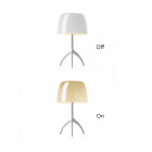 Foscarini Lumiere Table Lamp - Large, Warm White / Aluminium