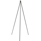 Northern Oslo Wood Floor Lamp Black Base