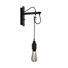 Buster + Punch Hooked Nude Wall Light - Graphite & Smoked Bronze with Crystal Bulb