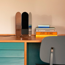 HAY Arcs Table Lamp Mirror on Desk