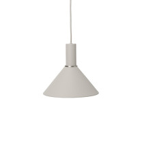Ferm Living Collect Low Socket Pendant Cone Grey Grey