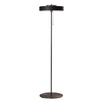 Bert Frank Revolve Stem Floor Lamp Dark Bronze Black