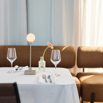 Northern Snowball Portable LED Table Lamp Lifestyle Restaurant 4