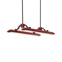 Bert Frank Rinato LED Linear Pendant Dark Bronze Red