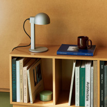 HAY Posto Table Lamp on Bookshelf