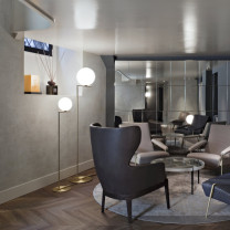 Brass Flos IC Floor Lamps