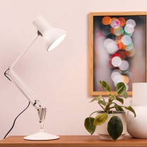 Anglepoise Type 75 Mini Desk Lamp Alpine White on Desk