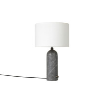 Gubi Gravity Table Lamp Grey Marble White Small
