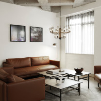 Small Black Normann Copenhagen Amp Chandelier