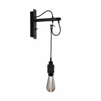 Buster + Punch Hooked Nude Wall Light - Graphite & Smoked Bronze with Crystal Bulb