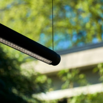 HAY Factor Linear LED Suspension Light Directional Soft Black Details