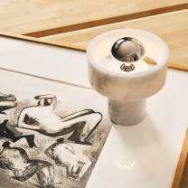 Silver Tom Dixon Stone LED Portable Lamp