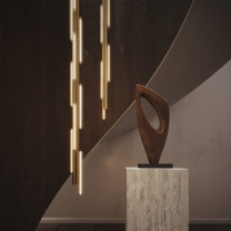 Lee Broom Hail LED Pendants in Stairwell