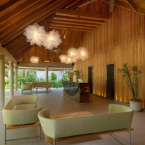 a-emotional light Flou Pendant in lounge