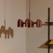 Large Terracotta AGO Cirkus Chandelier