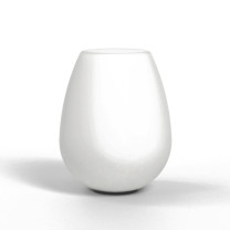 Tacoma Tulip Glass in white opal