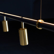 RUBN Long John LED Pendant with Uplight Close Up