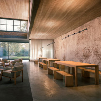 Vibia Nexum Lineal LED Pendant  Ceiling Light Lifestyle Hall