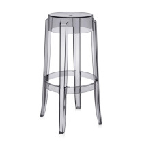 Kartell Charles Ghost Stool - Large, Smoke Grey