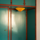 HAY Matin Ceiling and Wall Light Yellow on Ceiling