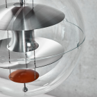 Verpan VP Globe Brushed Aluminium Pendant Light