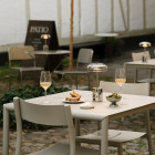 Chrome Nuura Blossi LED Portable Lamp