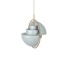 Gubi Multi-Lite Pendant Light Large Sea Grey Brass