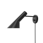 AJ Wall Lamp Black Cable & Plug