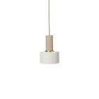 Ferm Living Collect Low Socket Pendant Disc Cashmere White