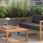 Fritz Hansen Clam LED Portable Lamp Lifestyle Outdoor Seating 5