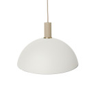 Ferm Living Collect Low Socket Pendant Dome Cashmere White