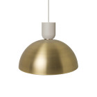 Ferm Living Collect Brass Pendant Dome Bell Grey