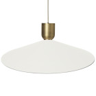 Ferm Living Collect Bell Socket Pendant Angle Brass White